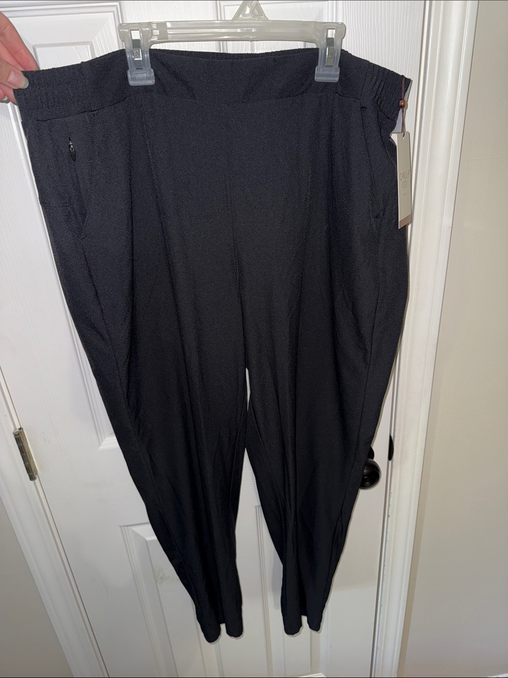 Calia Black Slim Stretch Golf Ankle Length Pant